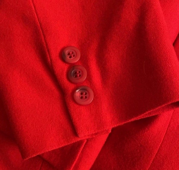 Pendleton Vintage Red Wool Jacket Blazer Size 16 - image 5
