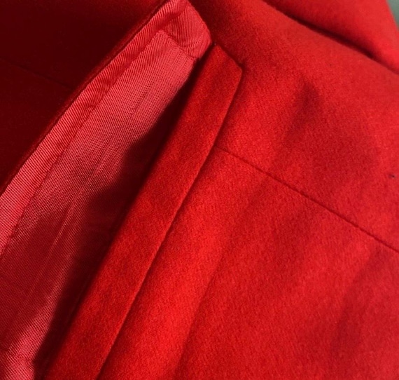 Pendleton Vintage Red Wool Jacket Blazer Size 16 - image 7