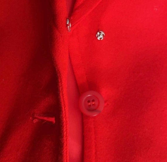 Pendleton Vintage Red Wool Jacket Blazer Size 16 - image 6