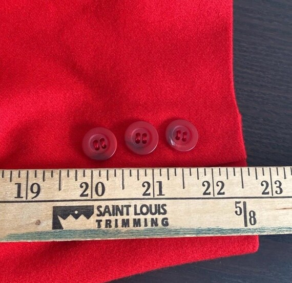 Pendleton Vintage Red Wool Jacket Blazer Size 16 - image 9
