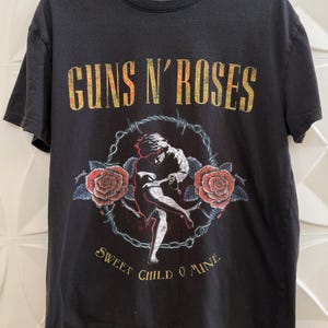 Vintage Guns N' Roses Sweet Child O' Mine Band T-shirt, Sz M - Etsy