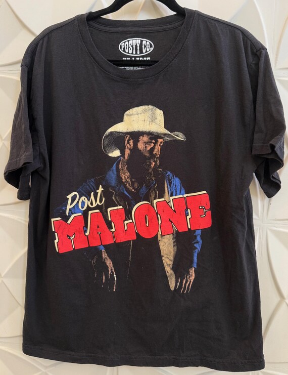 Post Malone country rock t-shirt, sz XXL