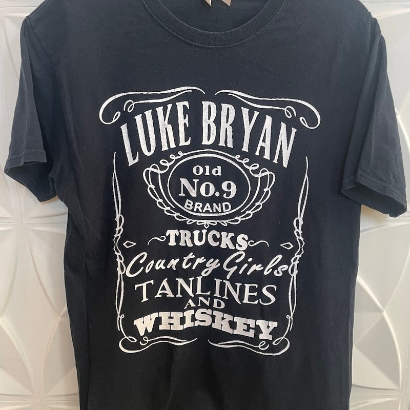 T-shirt Luke Bryan Farm Tour 2025 - Noir - Taille S - Neuf Avec Étiquettes