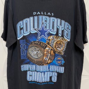 t-shirt vintage des Cowboys de Dallas, Mitchell & Ness, taille M