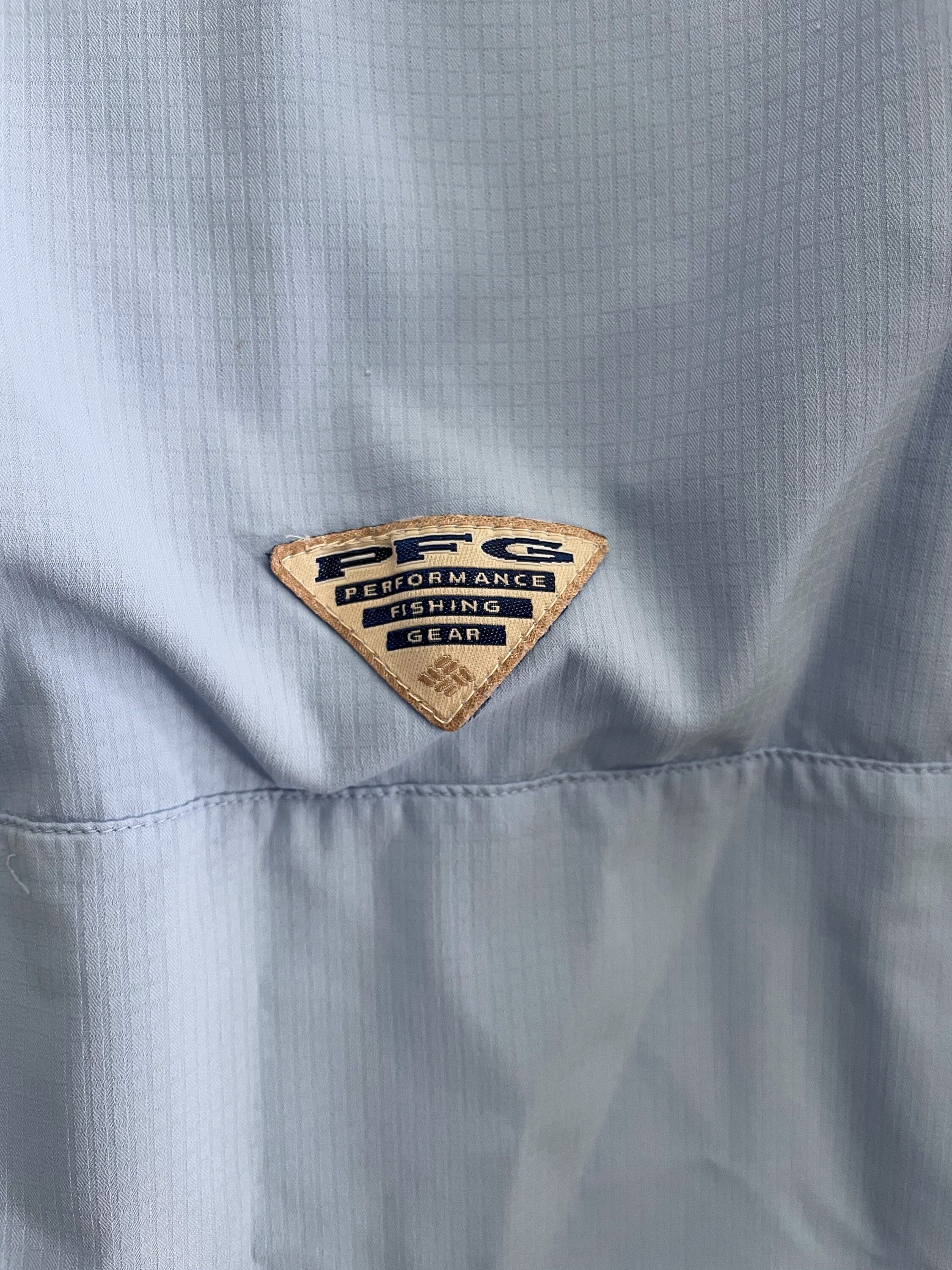 Chemise homme Columbia PFG 2XL kaki manches courtes ventilée pêche