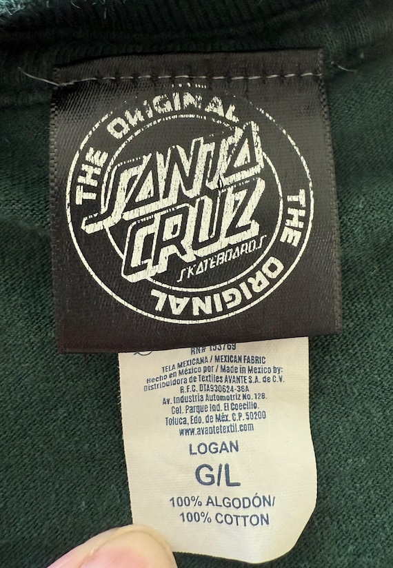 Vintage Santa Cruz Skateboards T-shirt, Sz L - Etsy