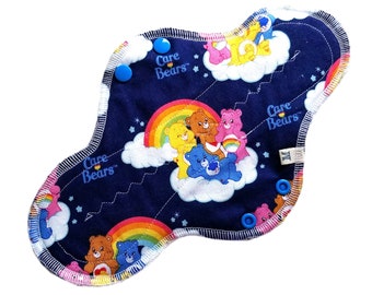 Cloth Pads, Cloth Pad Sets, Menstrual Pad, Cloth Menstrual Pad, Incontinence Pad, Reusable Cloth Pad, Reusable Panty Liner, Care Bears