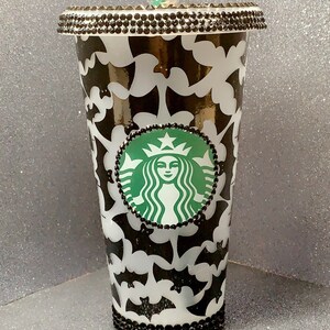 Starbucks decal & Rhinestone
