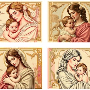 Stampabile per la festa della mamma / Cartolina e pagina di album di mitologia greca / Effimera vintage sulla dea