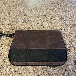 Pulsera Coach - Lona marrón y negra