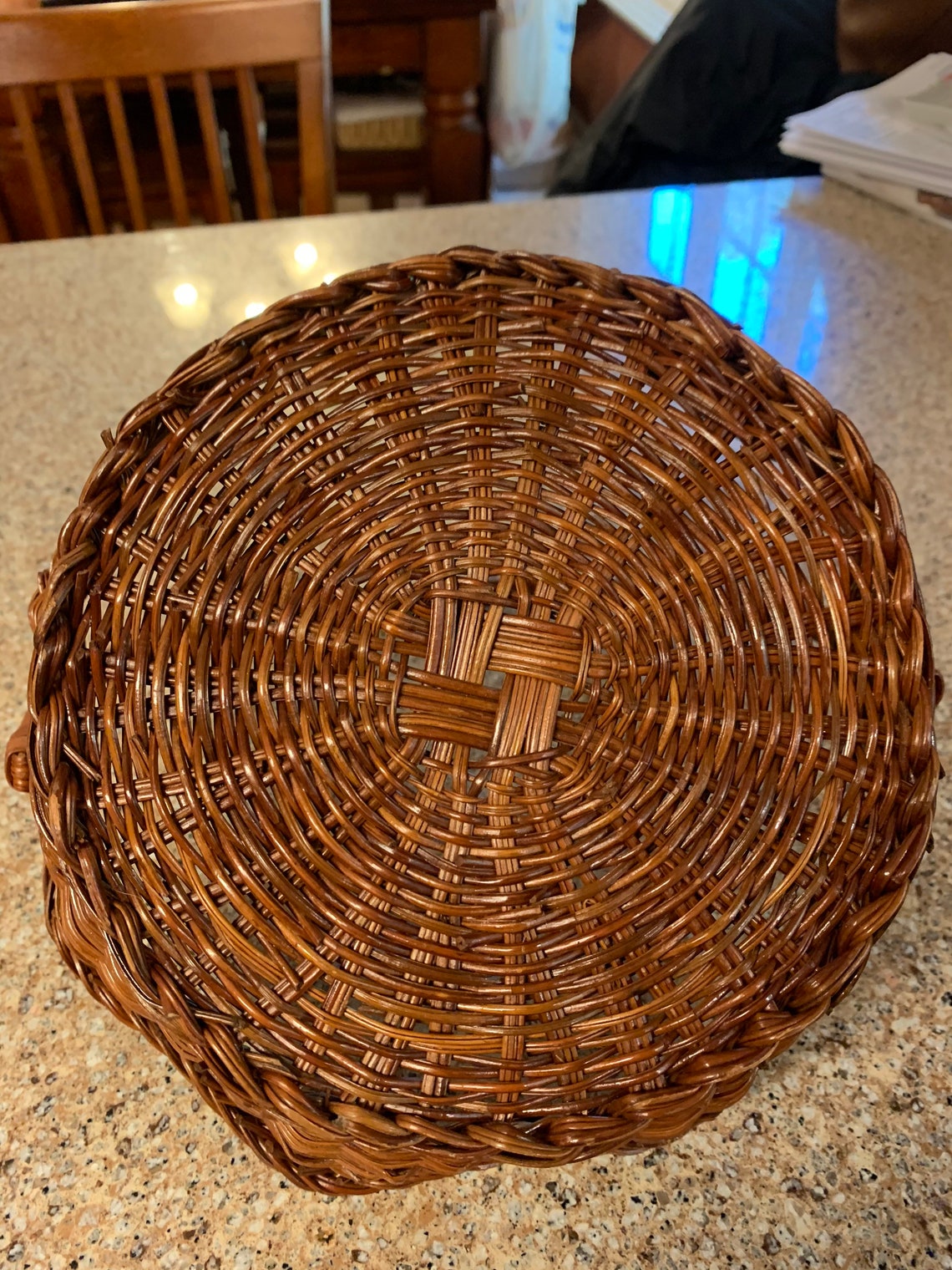 Unique Star Shaped Handled Wicker Basket Etsy UK