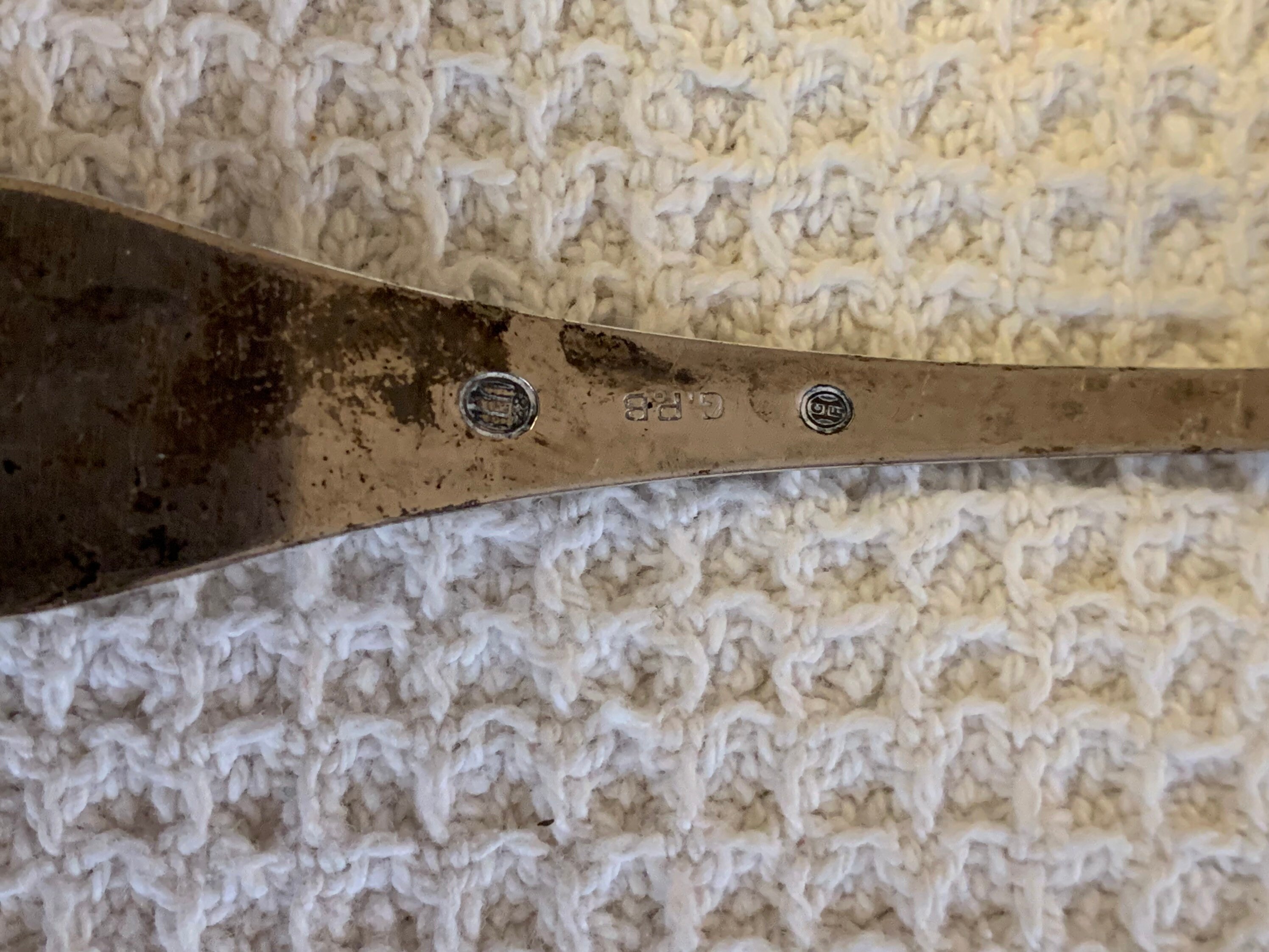 Fancy Sugar Spoon Marked C F. G.P.B. Etsy