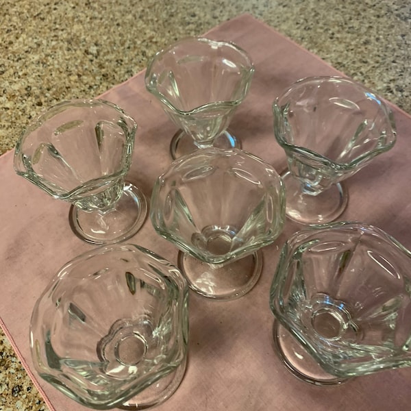 Fluted Glass Bowls Etsy