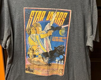 90s Vintage Star Wars T-shirt Rebelwear Luke Skywalker Princess