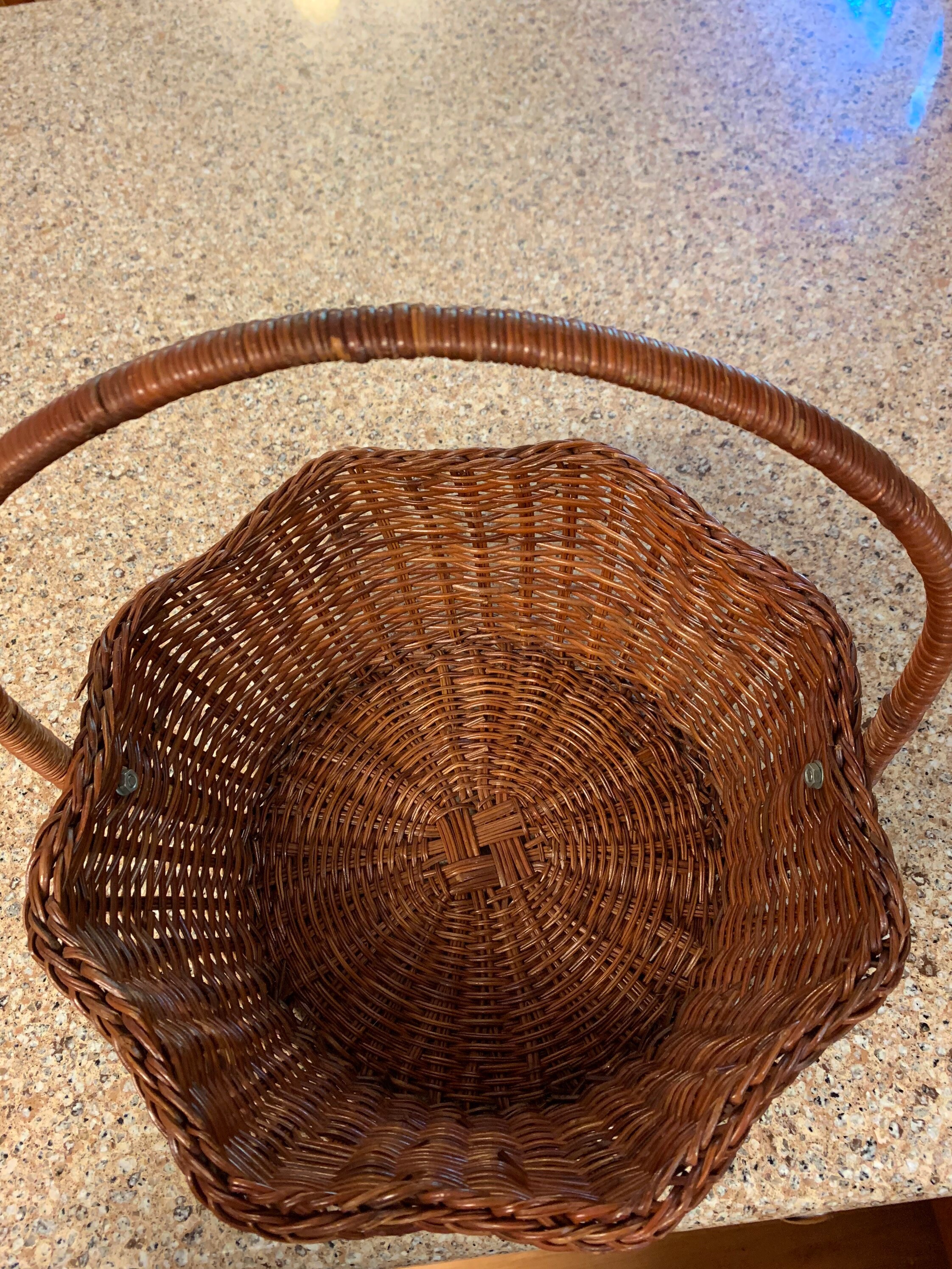 Unique Star Shaped Handled Wicker Basket Etsy UK