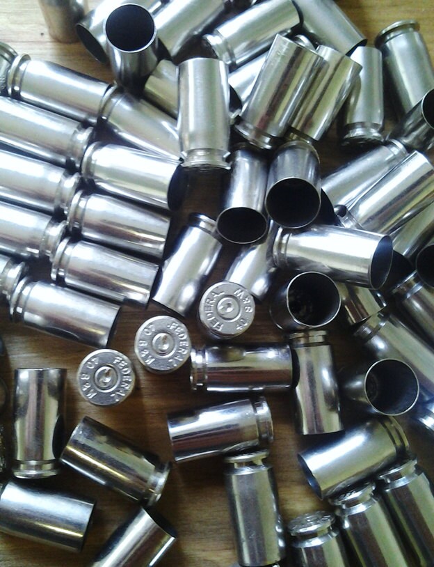 40 Caliber Bullet Casings Silver Tone Polished You Pick Etsy