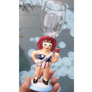 Super FUN Ms. Cabernet Porcelain/Wine Glass by Funseekers Janice Joplin