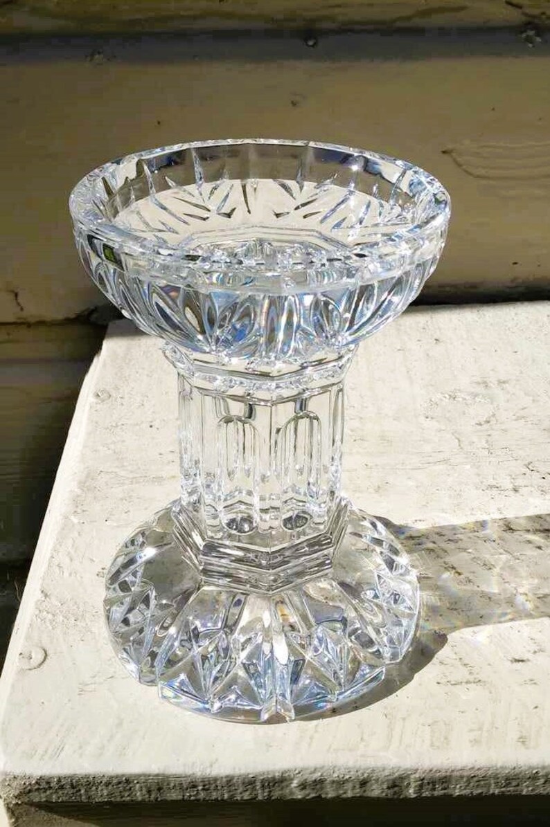 Waterford 24 Hand Crafted Lead Crystal bethany Pillar Candle