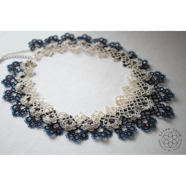 Tatting Pattern for Necklace Tatted Jewelry Shuttle Etsy