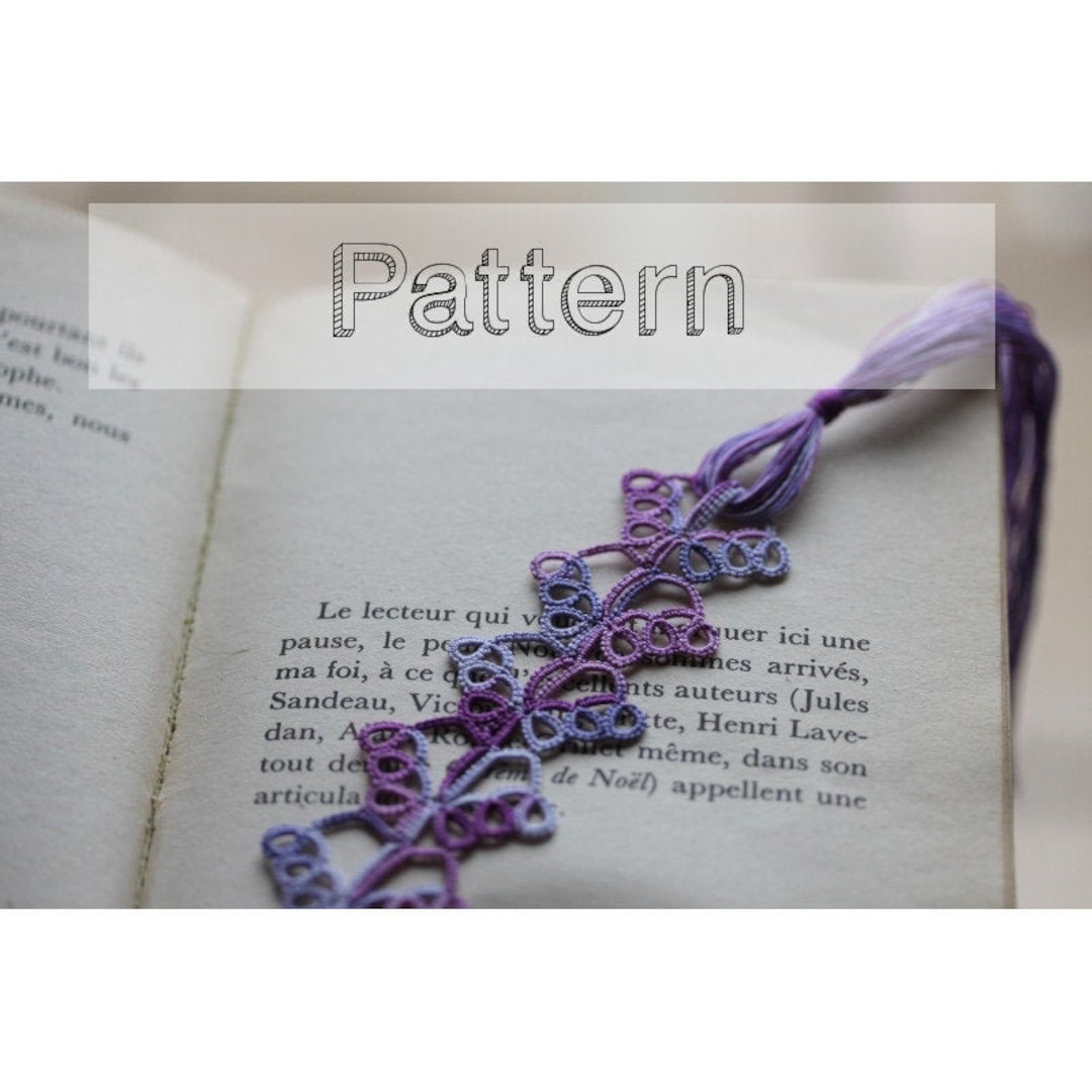 Bookmark Tatting Pattern Originbal Bookmarks Tatted Lace, Shuttle ...