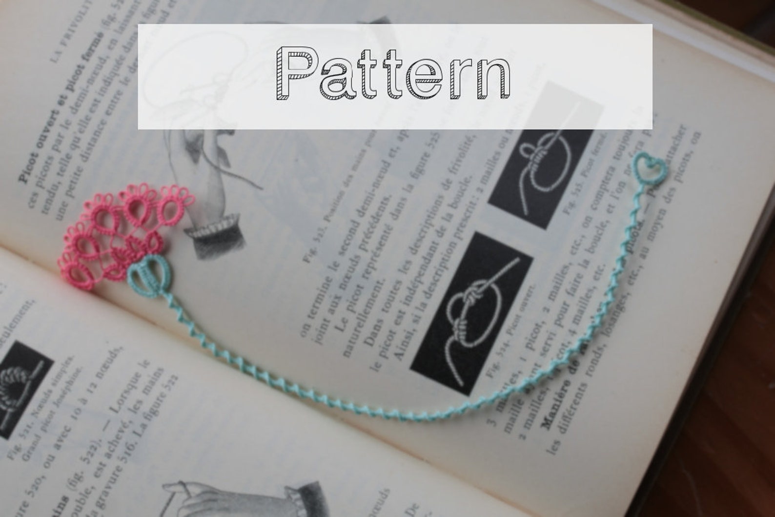 Flower Bookmark Tatting Pattern Beginner Bookmarks Tatted Lace, Easy