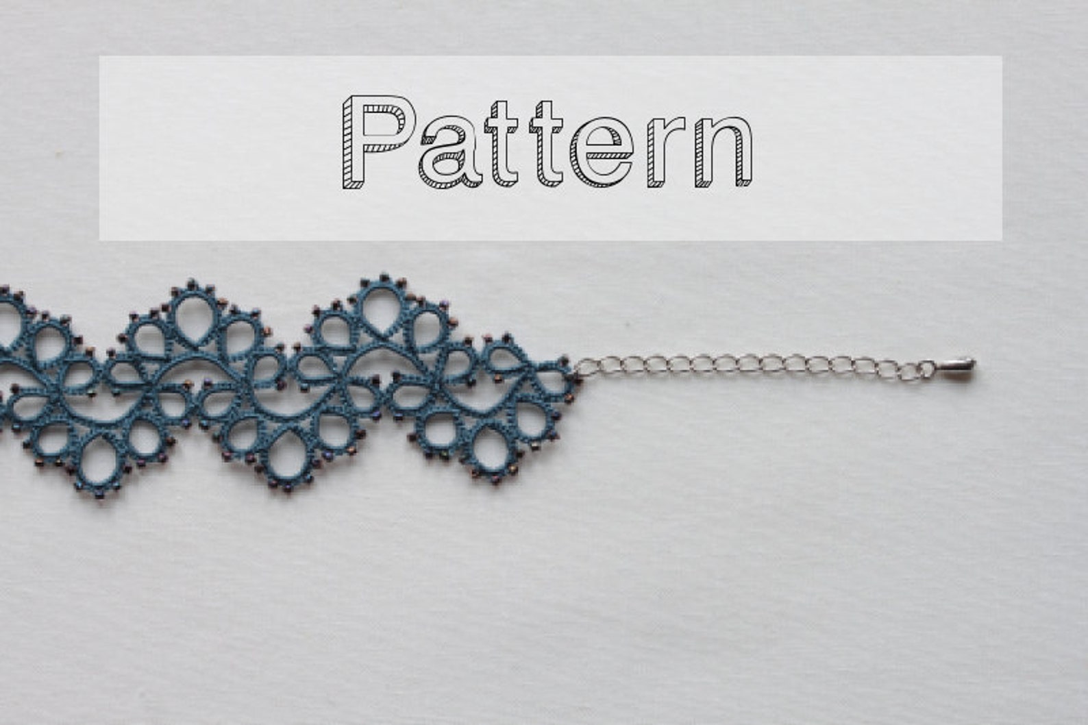 Cuff Pattern Tal Bracelet Tatting Pattern Cuff Shuttle Tatting Pattern or Needle Tatting ...