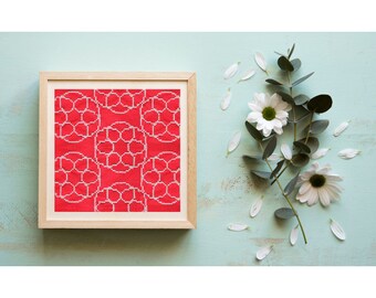 Cross stitch pattern for beginner simple easy modern geometric lace mandala design pdf download xstitch minimalist decor counted cross
