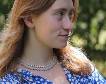 Tatting pattern for necklace - tatted jewelry - shuttle tatting pattern or needle tatting pattern frivolite frivolity tatted lace tutorial