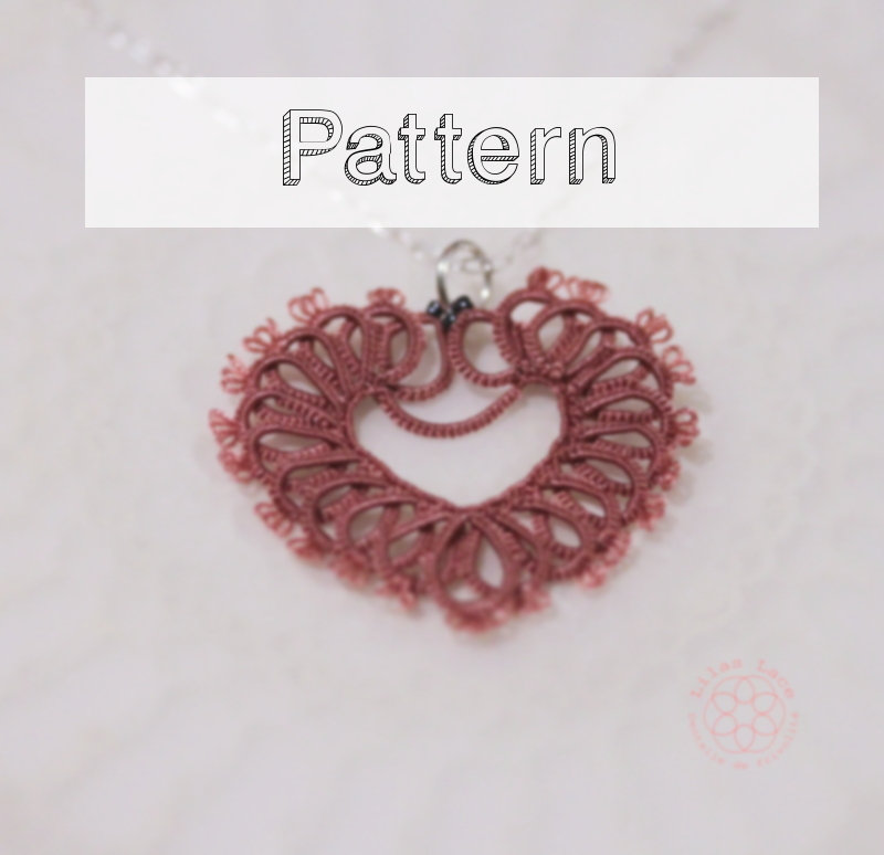 Pattern Pattern for Heart Shuttle Tatting Pattern or Needle Tatting ...