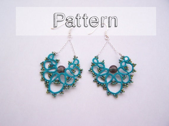 Buy Tatting Earring Pattern Simple Tutorial for Needle Tatting Online in  India  Etsy