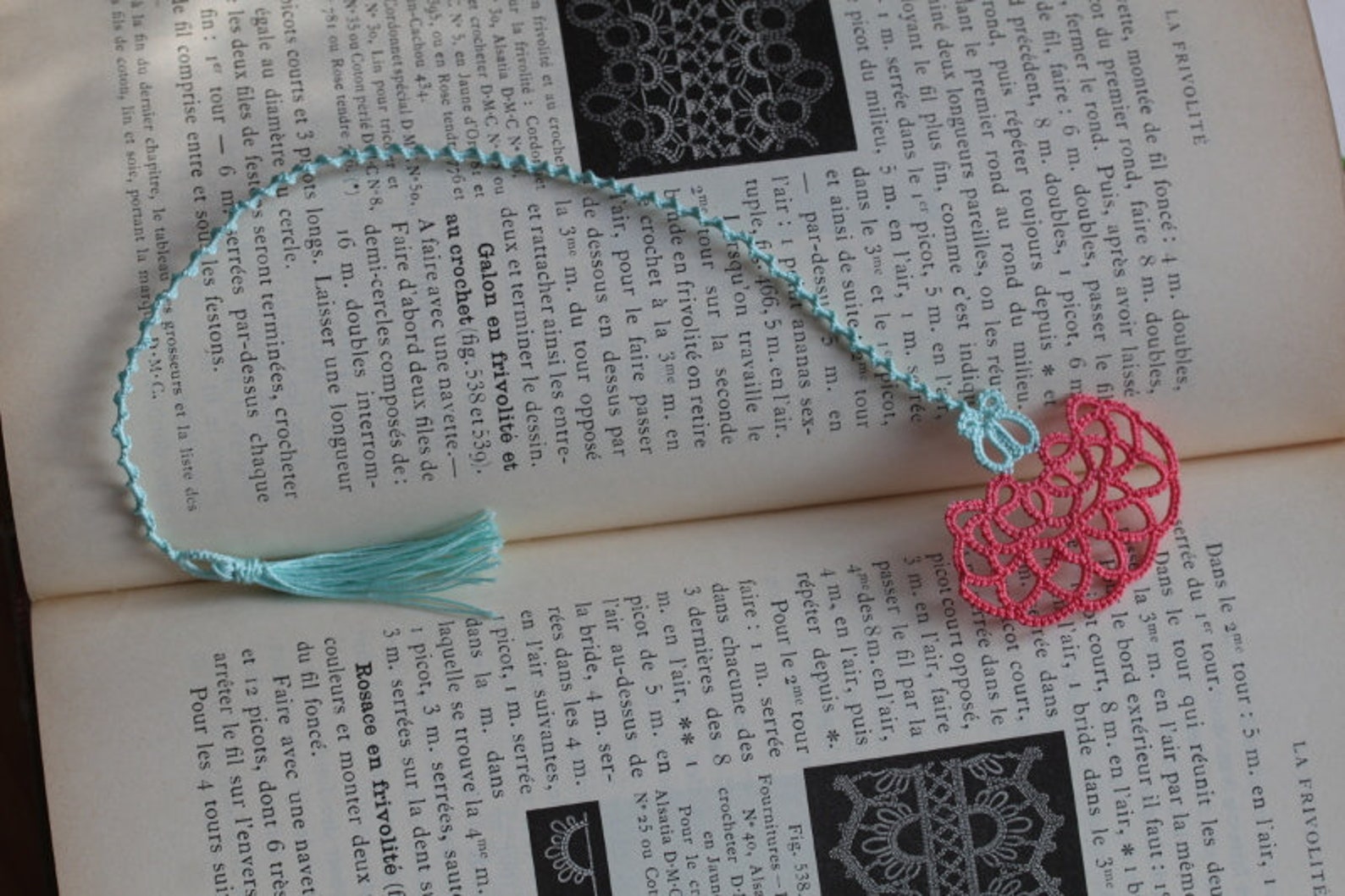 Flower Bookmark Tatting Pattern Easy Tatted Lace, Beginner Shuttle