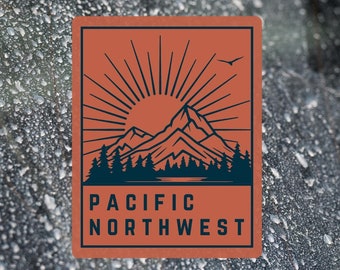 Pacific Northwest Sticker: PNW Vinyl Decal for Laptop, Car, Water Bottle