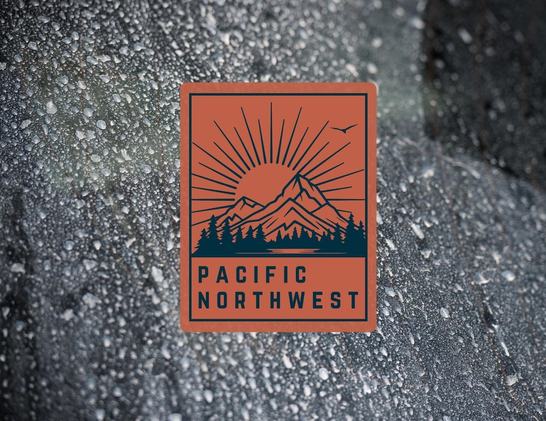 Pacific Northwest Sticker: PNW Vinyl Decal for Laptop, Car, Water ...