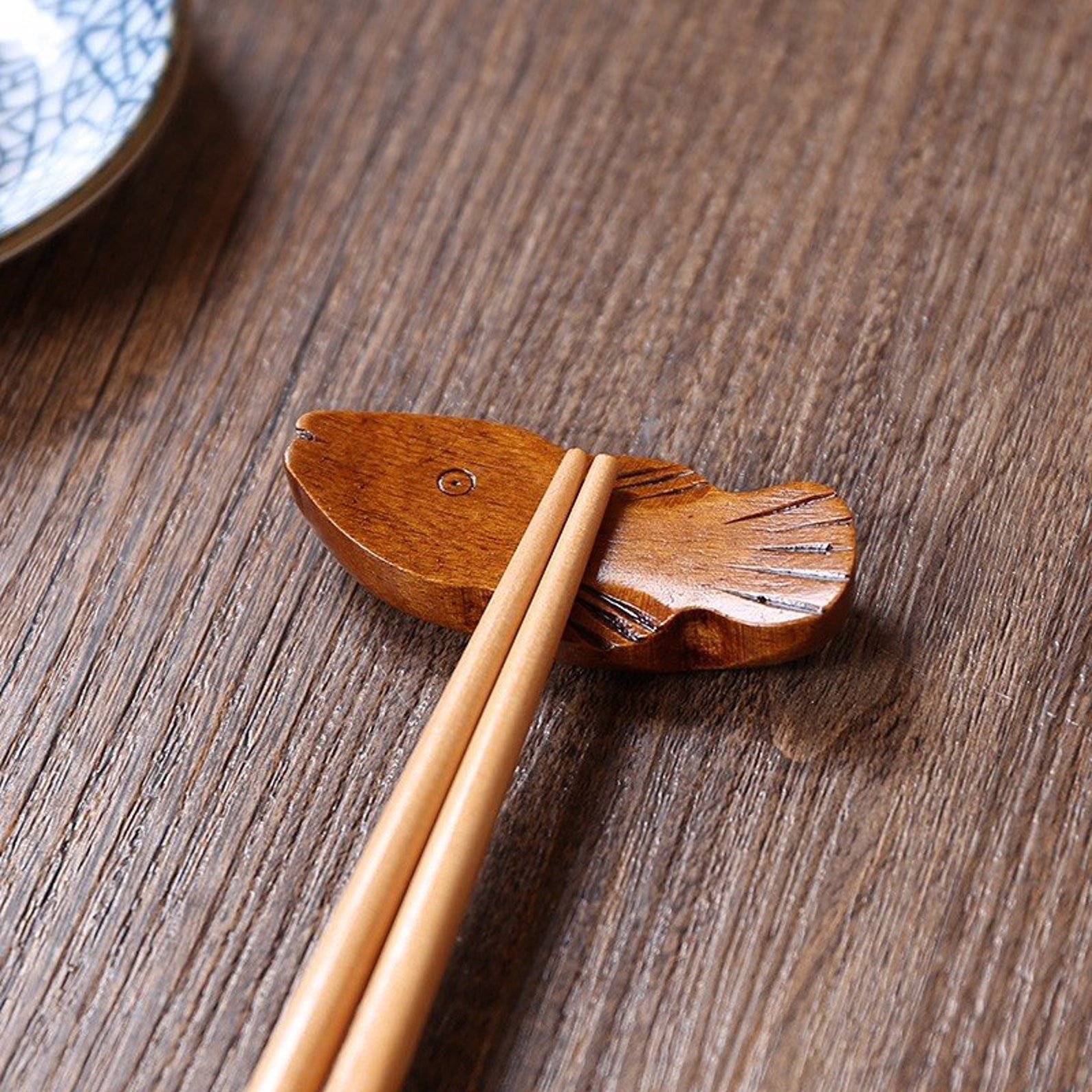 Wooden Chopstick Holder for Table decoration Set of 6 pcs Etsy