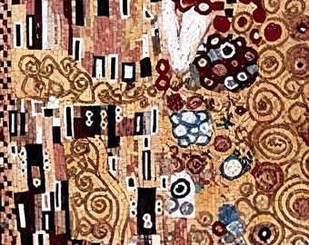 Gustav Klimt  &quot;Gaze&quot; - Mosaic Reproduction