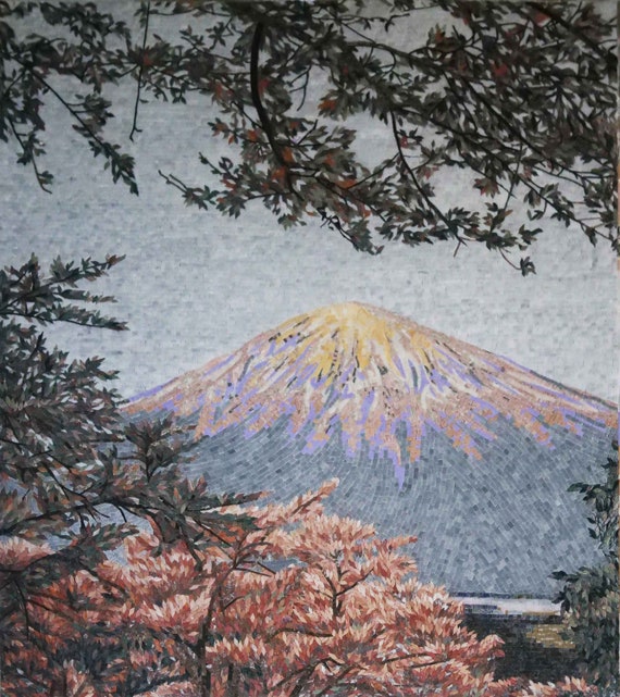 Mosaic Art Scenery - Mountain View - Etsy