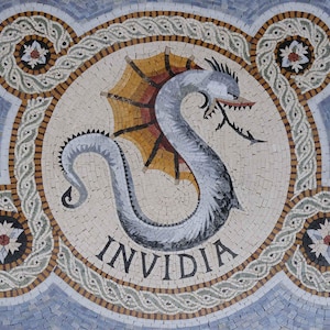 Marble Mosaic Art - Invidia Snake