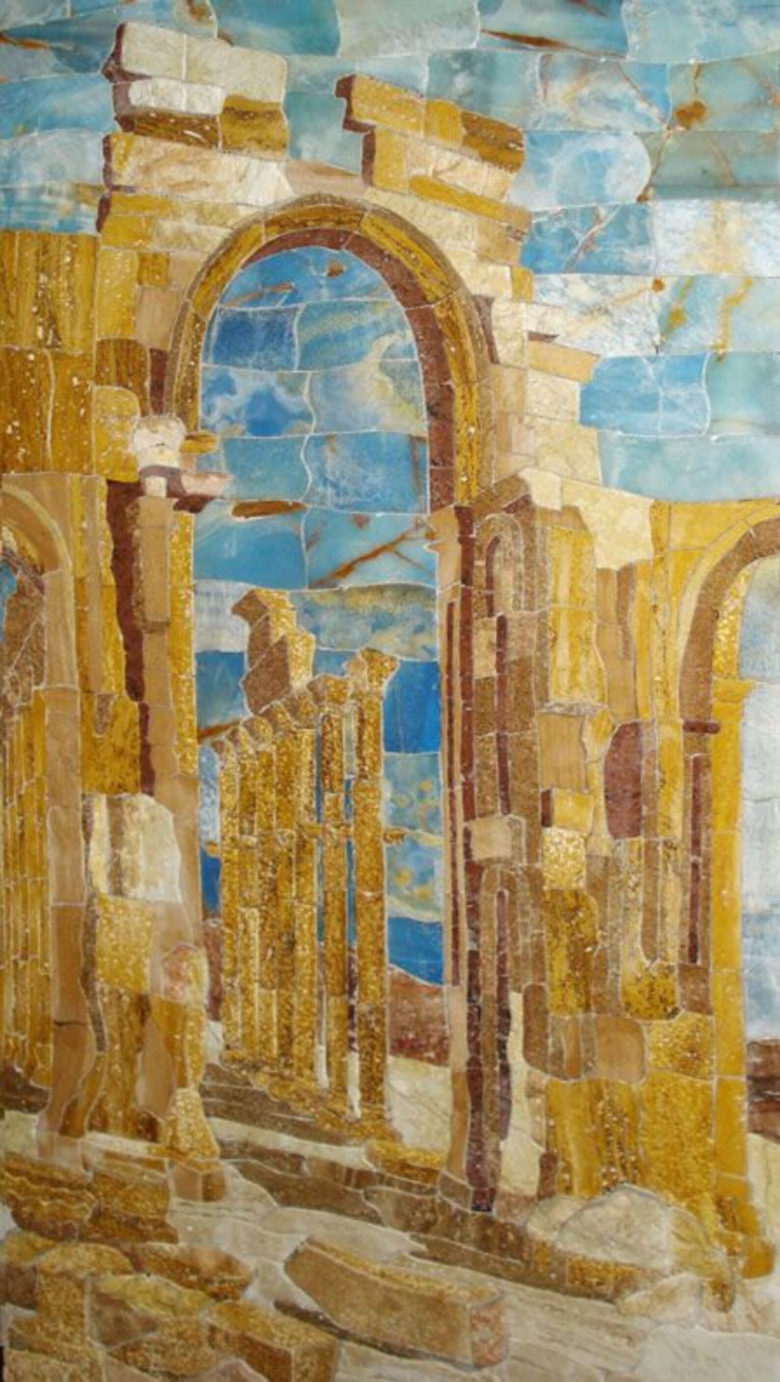 Stone Mosaic Decor Etsy