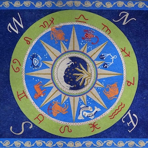 Compass Mosaic Art - The Horoscope