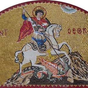 Mosaic Religious Art - Saint George