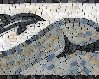 Art de frontière de mosaïque nautique