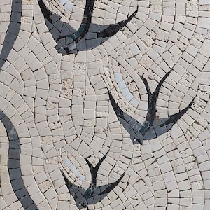 Bird Storm Mosaic Wall Art For Living Room Decor