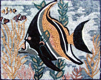 Underwater View - Fish Mosaic Art