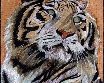 Tiger Mosaic Wall Art
