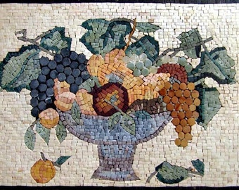 Kitchen Mosaic- Antique Food Still Life