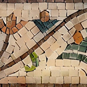 Floral Mosaic Border Art