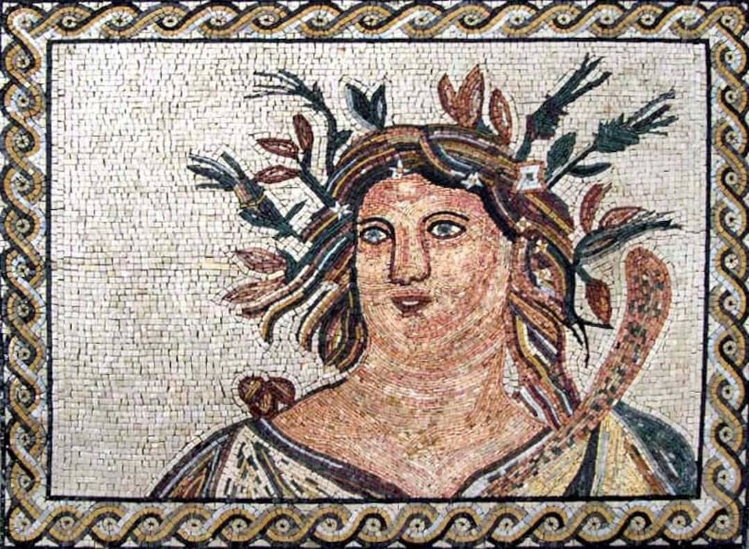 Roman Goddess Mosaic Mural - Etsy