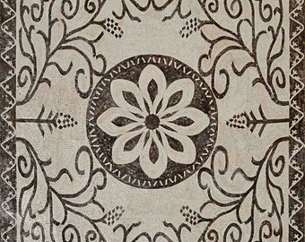Akzent Blumen Boden Mosaik - Quatro