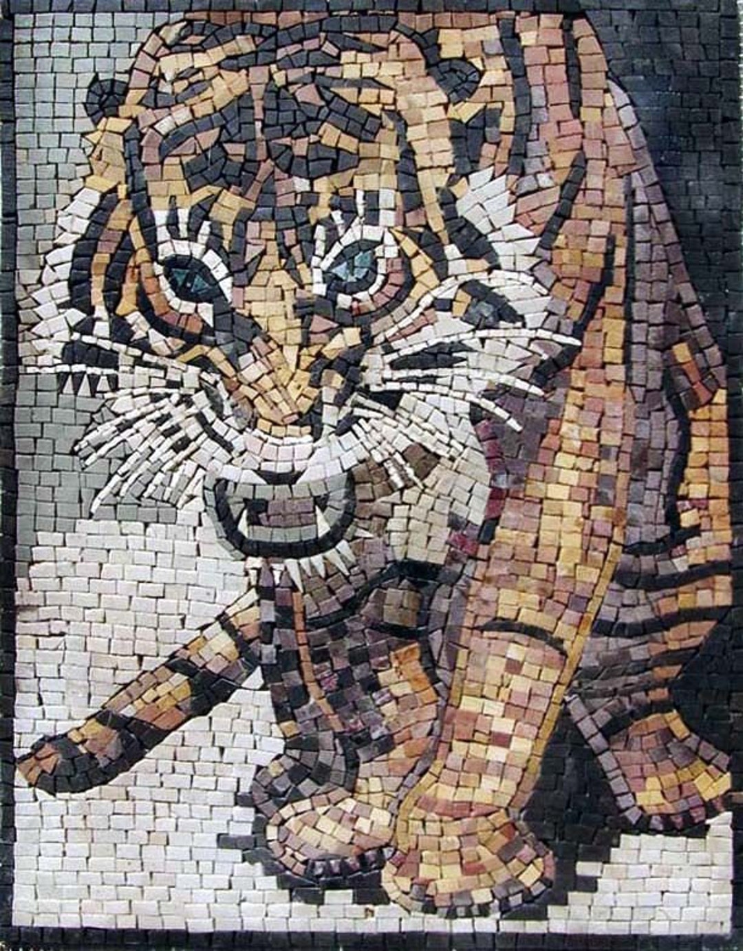 Tiger Mosaic Art - Etsy
