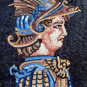 Roman Portrait Mosaic Stone Arts